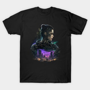 Neon Cityscape T-Shirt